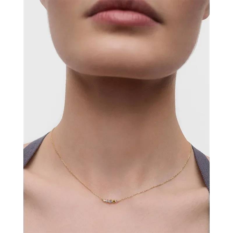 Collana Donna PDPaola Argento 925 Dorato Estela multicolore CO01-B60-U